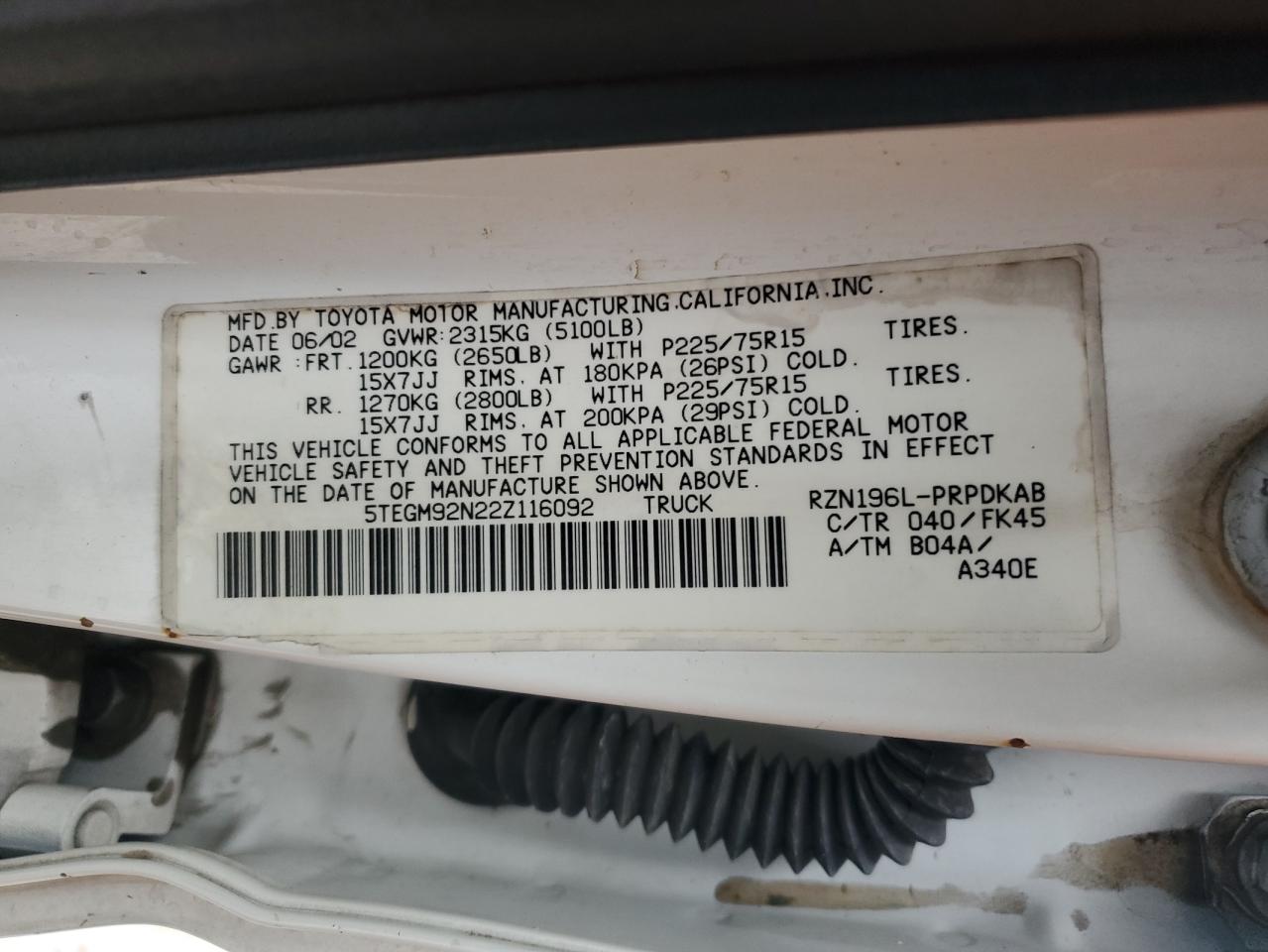 2002 Toyota Tacoma - Image 12