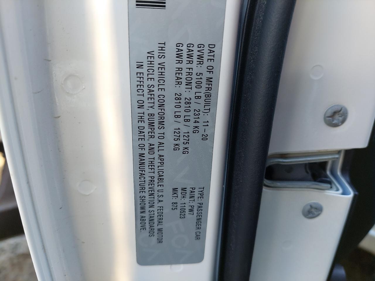 2C3CCAAG3MH505218 - 2021 Chrysler 300 - #87563805