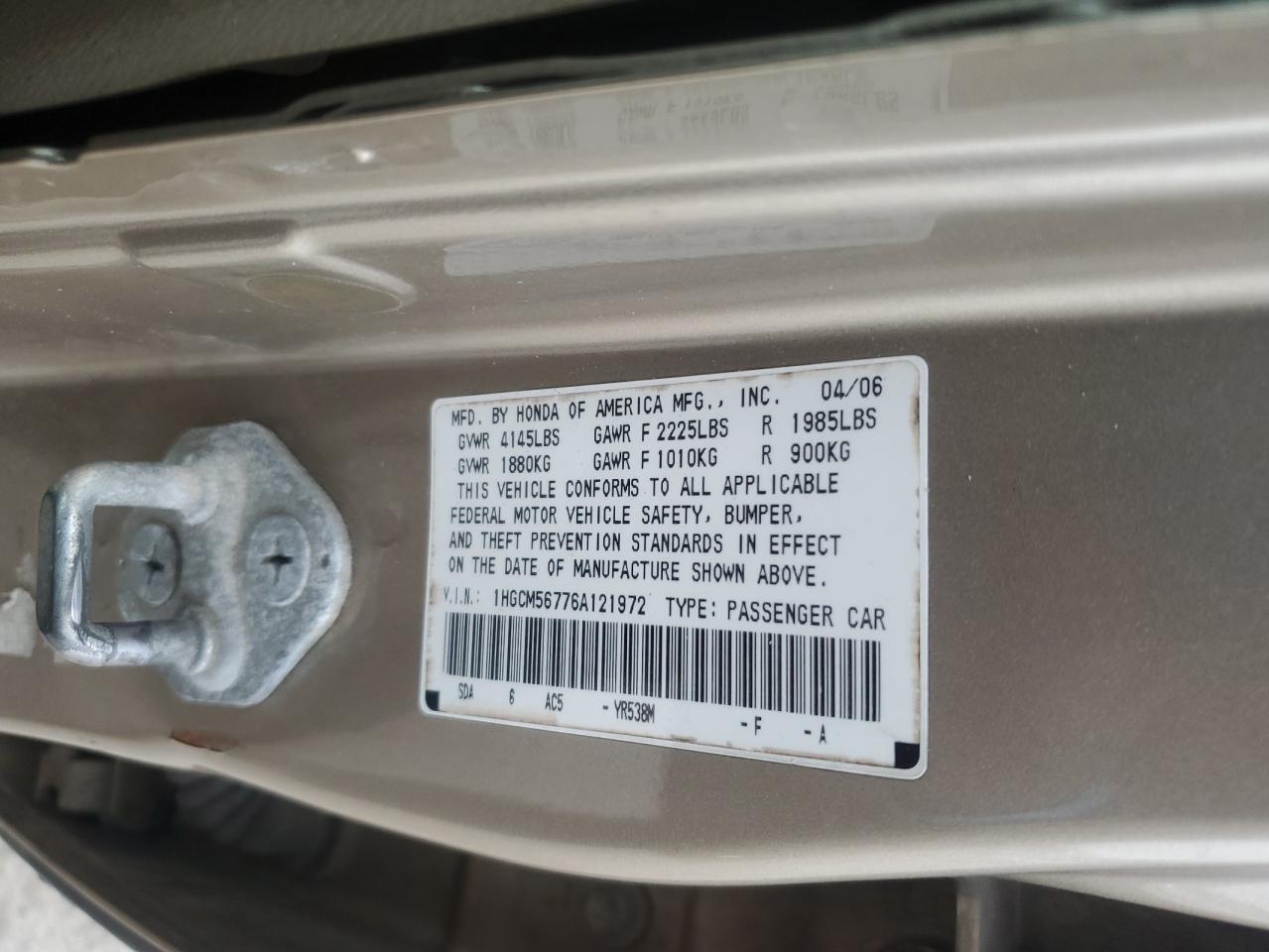 2006 Honda Accord - Image 12
