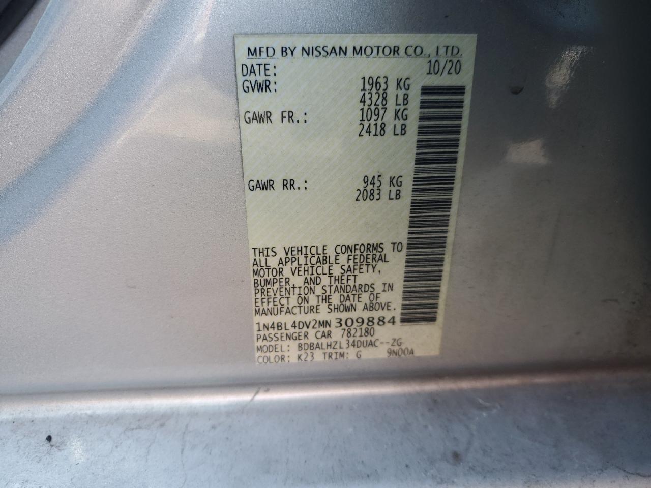 2021 Nissan Altima - Image 12