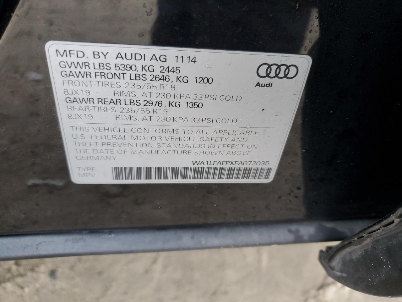 2015 Audi Q5 - Image 15