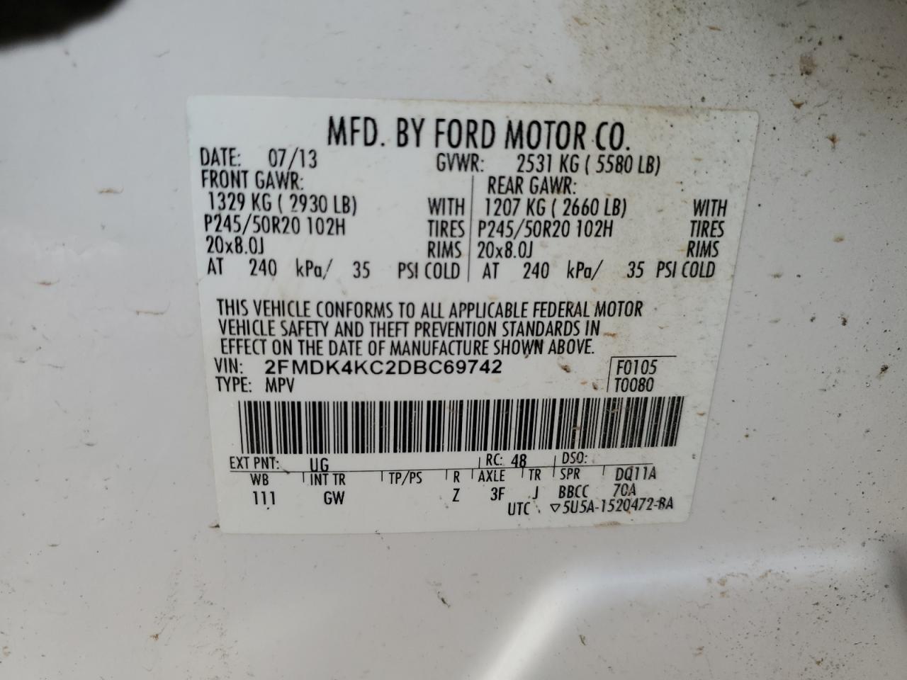 2013 Ford Edge - Image 12