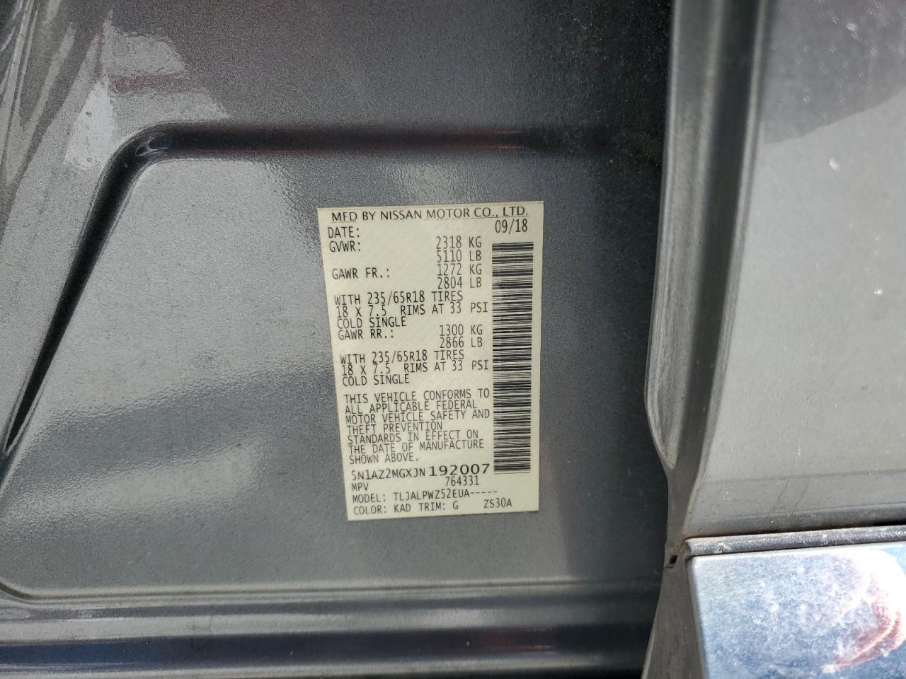 2018 Nissan Murano - Image 13