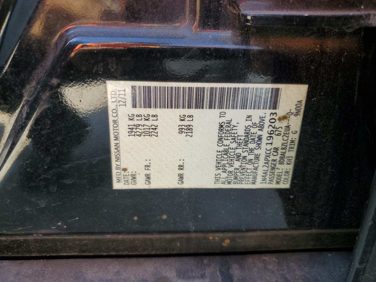 2012 Nissan Altima - Image 12