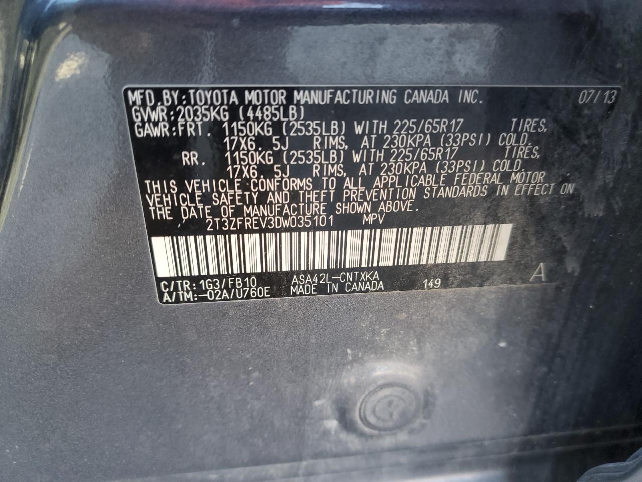 2013 Toyota RAV 4 - Image 13