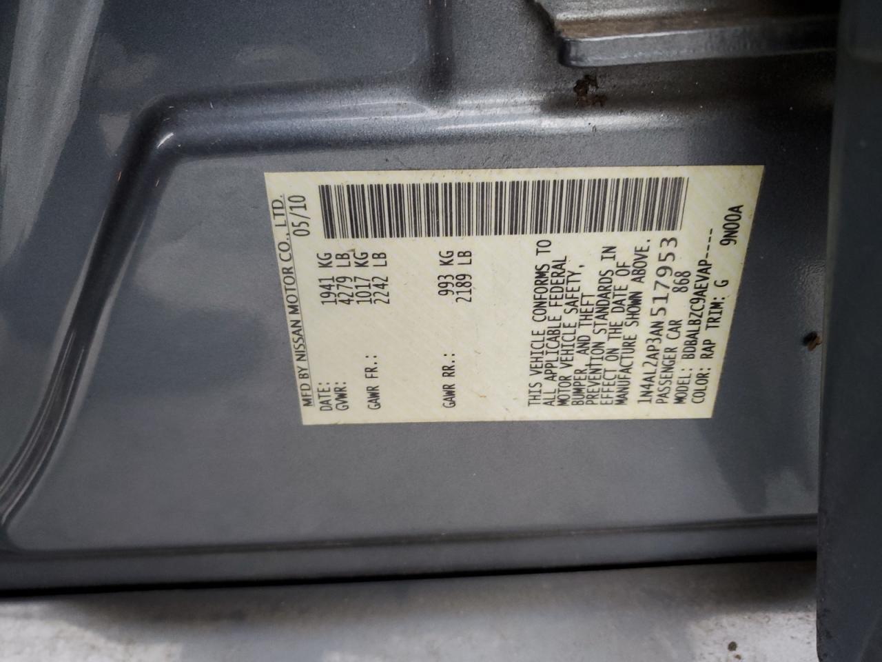 2010 Nissan Altima - Image 12