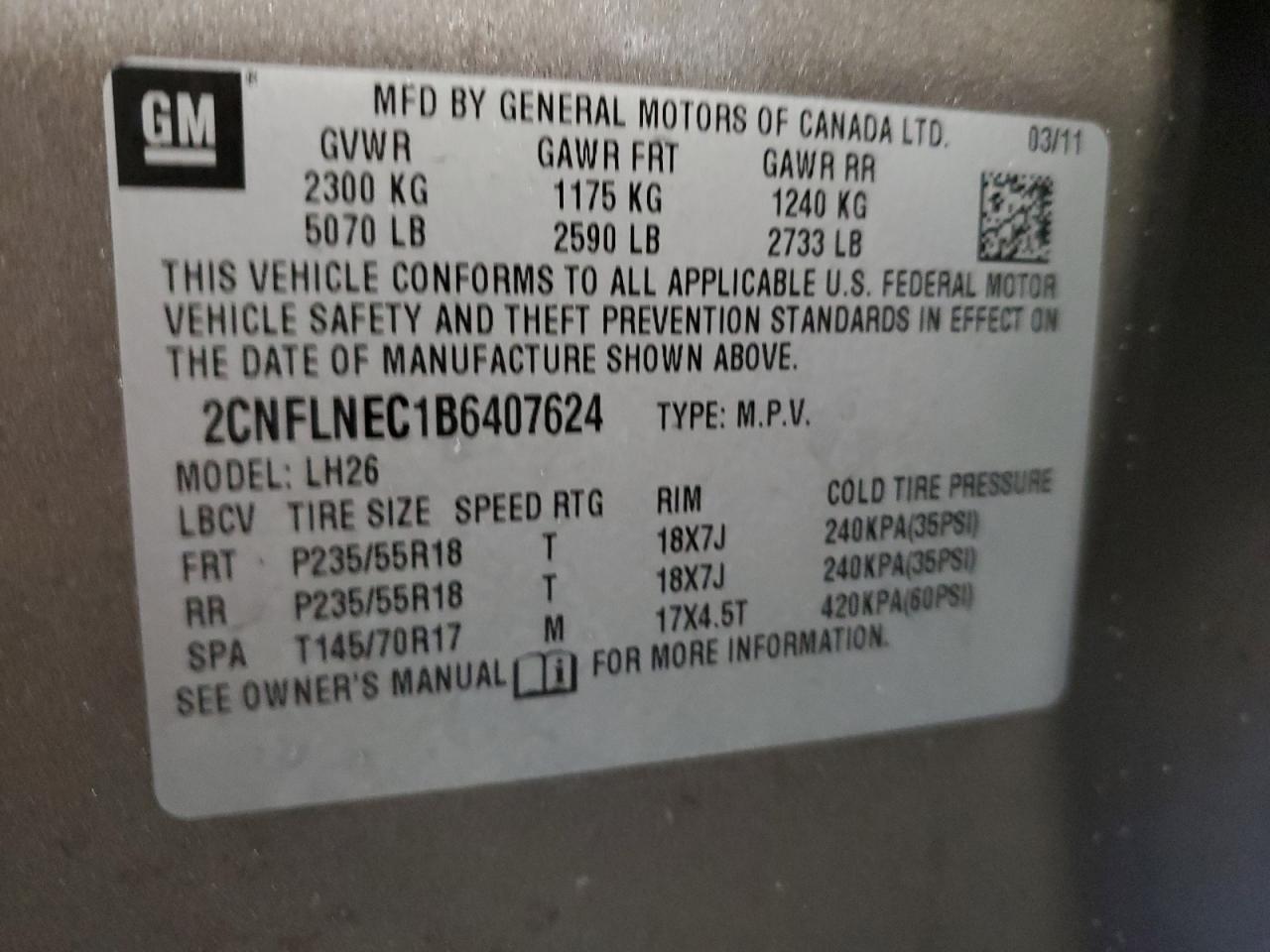 2011 Chevrolet Equinox - Image 13