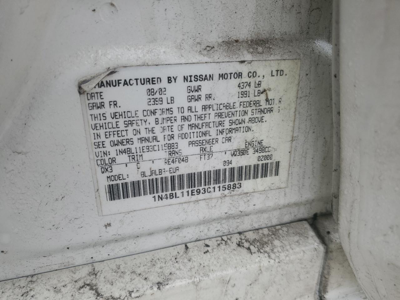 2003 Nissan Altima - Image 13
