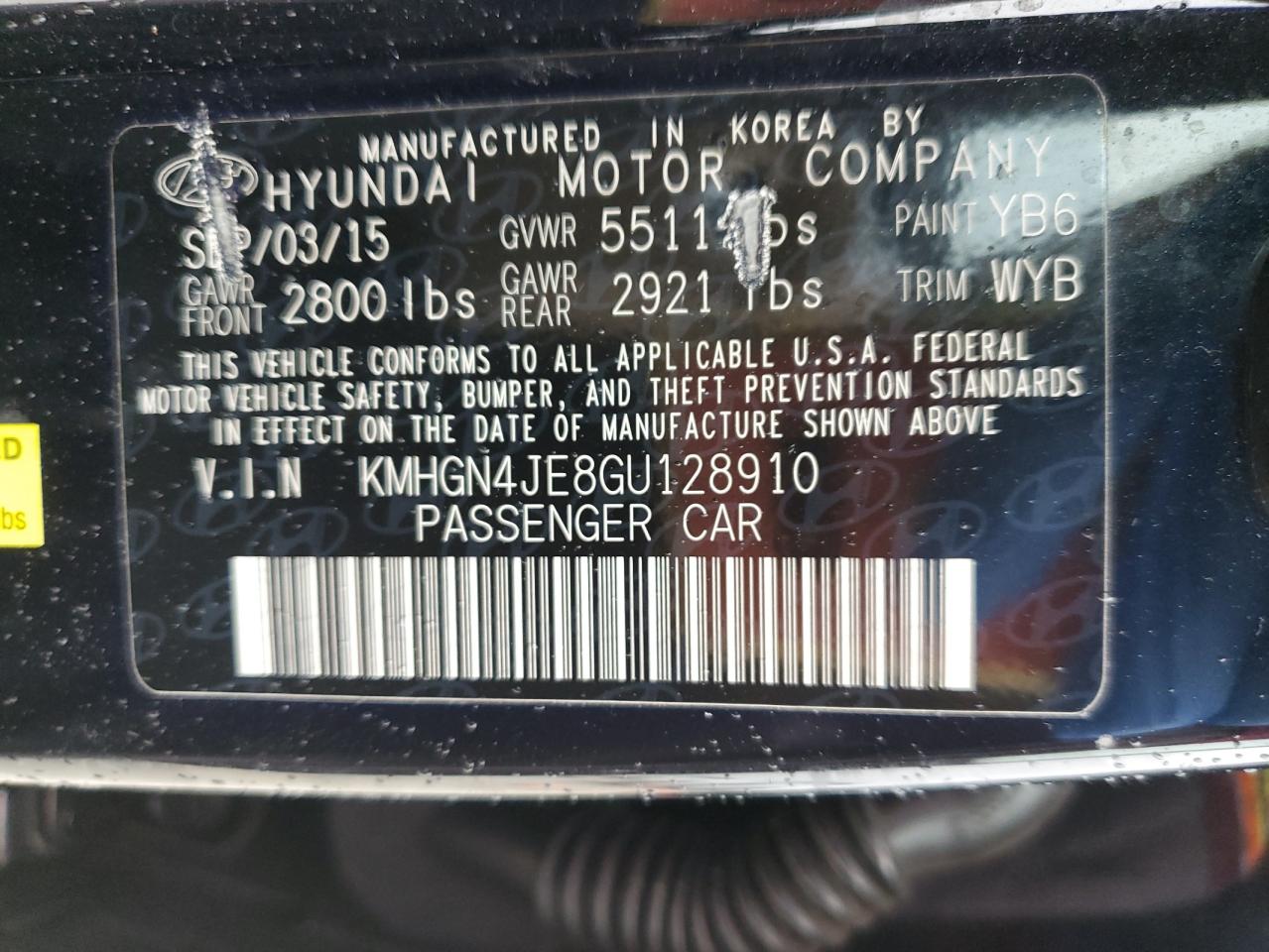 2016 Hyundai Genesis - Image 13