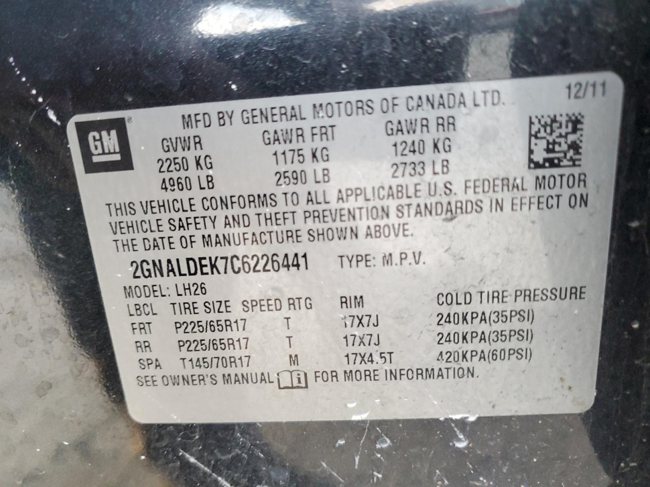 2012 Chevrolet Equinox - Image 12