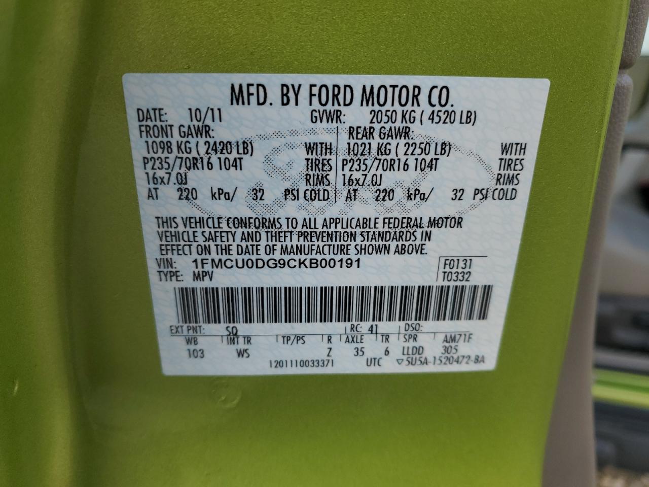 2012 Ford Escape - Image 12