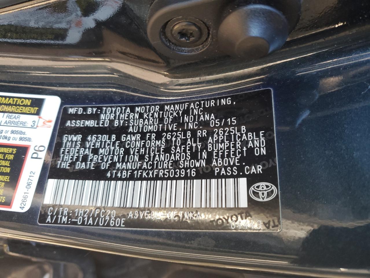 2015 Toyota Camry - Image 12