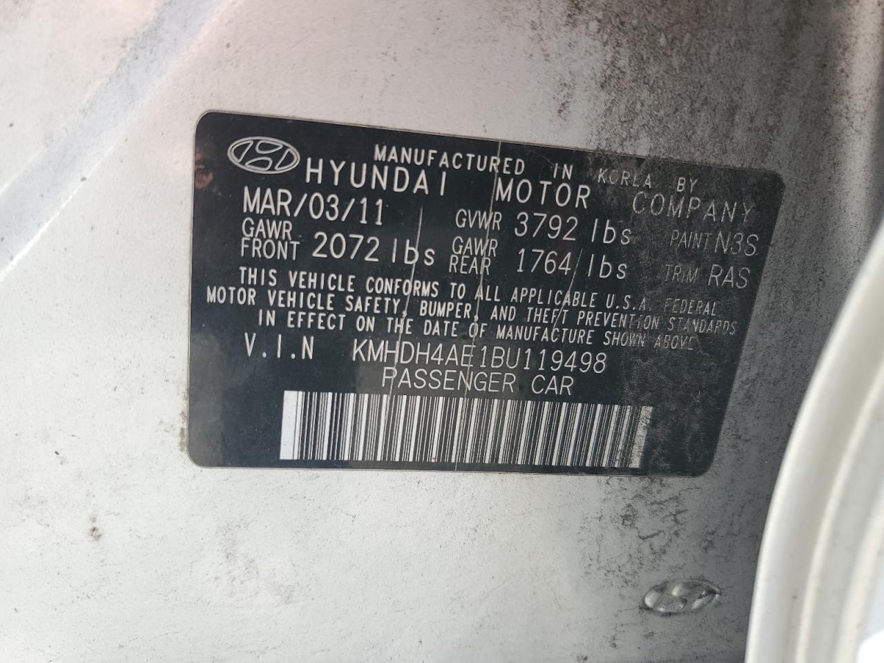 2011 Hyundai Elantra - Image 12