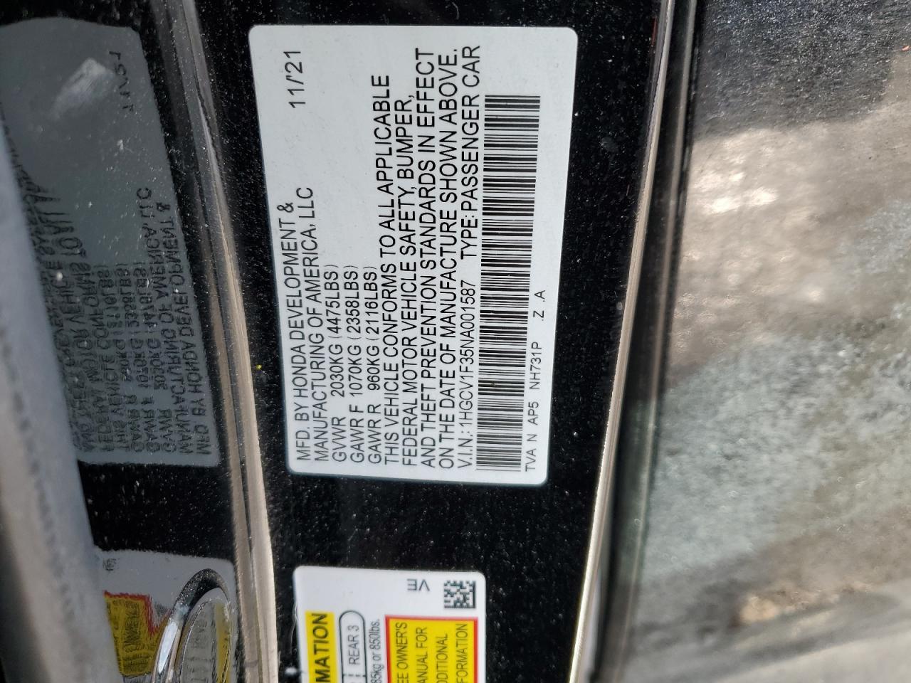2022 Honda Accord - Image 14