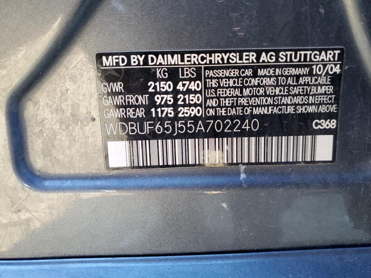 2005 Mercedes-Benz E-klasse - Image 14