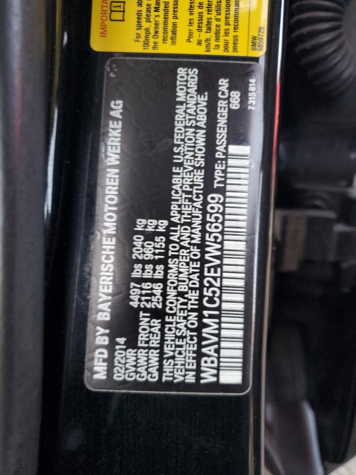 VIN WBAVM1C52EVW56599 2014 BMW X1 no.12