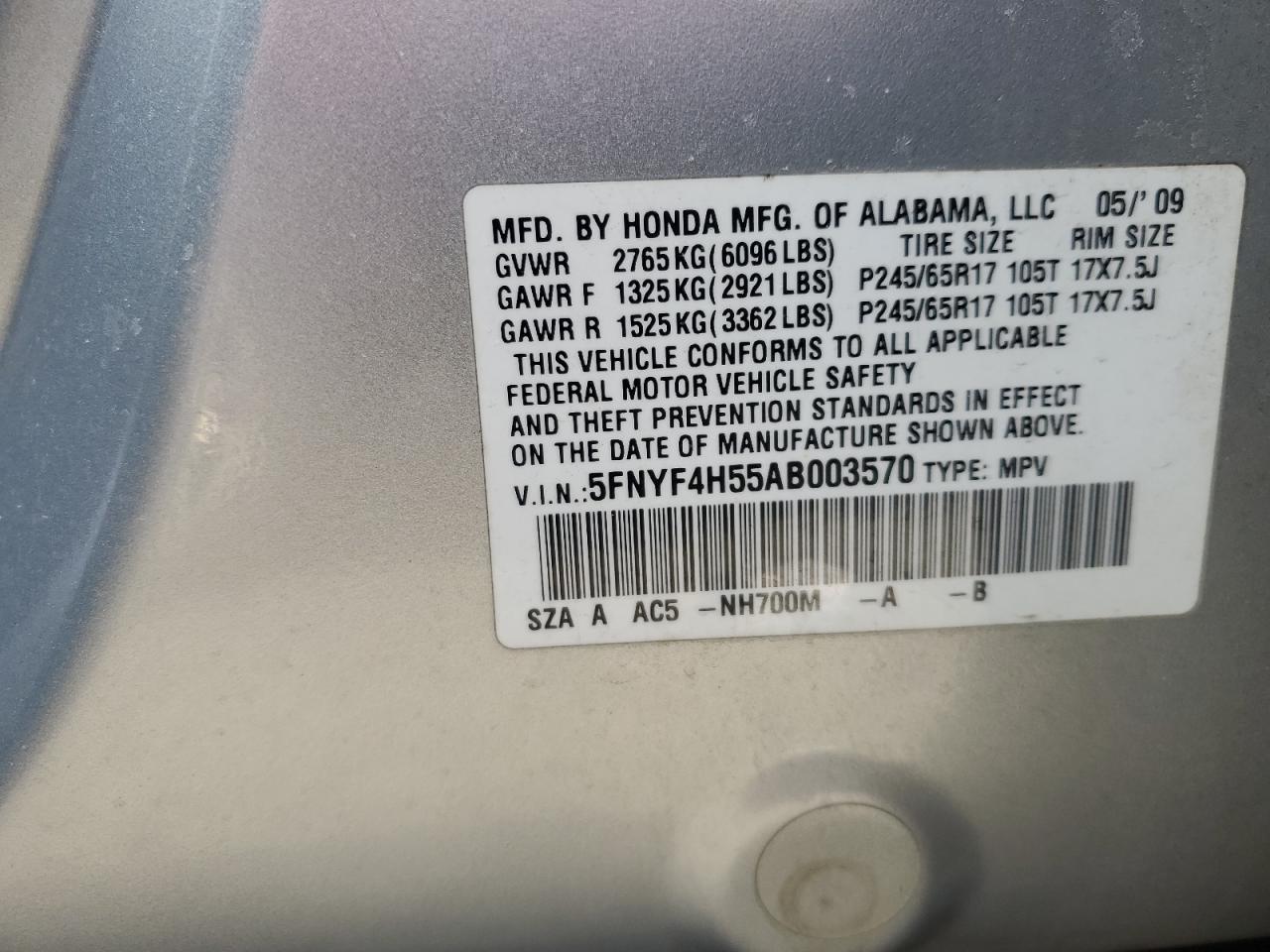 2010 Honda Pilot - Image 15
