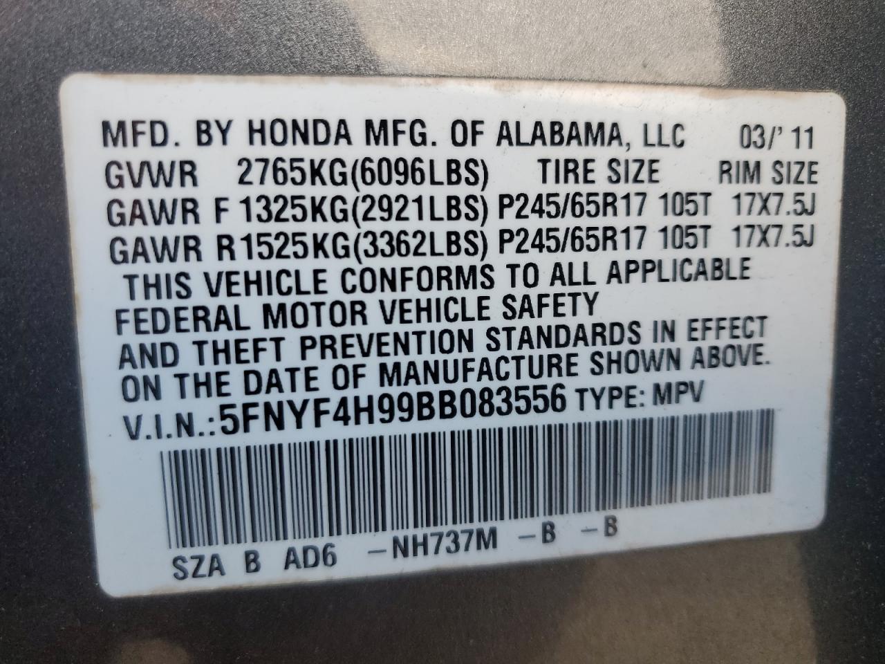2011 Honda Pilot - Image 16