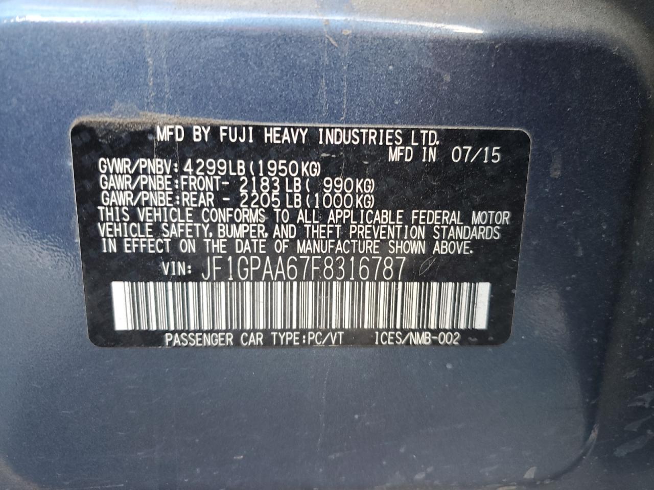 2015 Subaru Impreza - Image 13