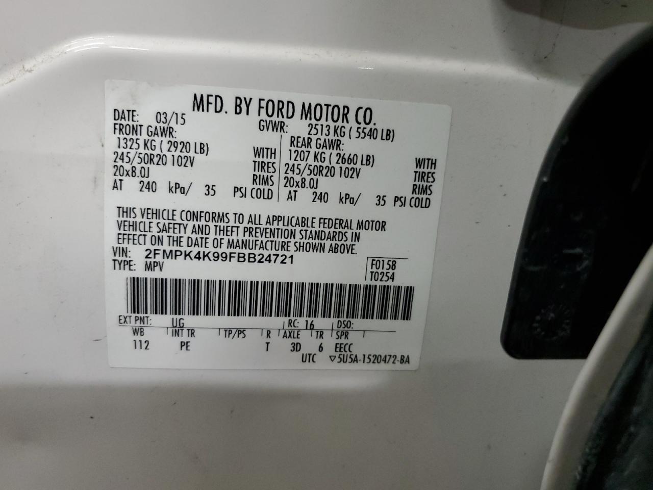 2015 Ford Edge - Image 13