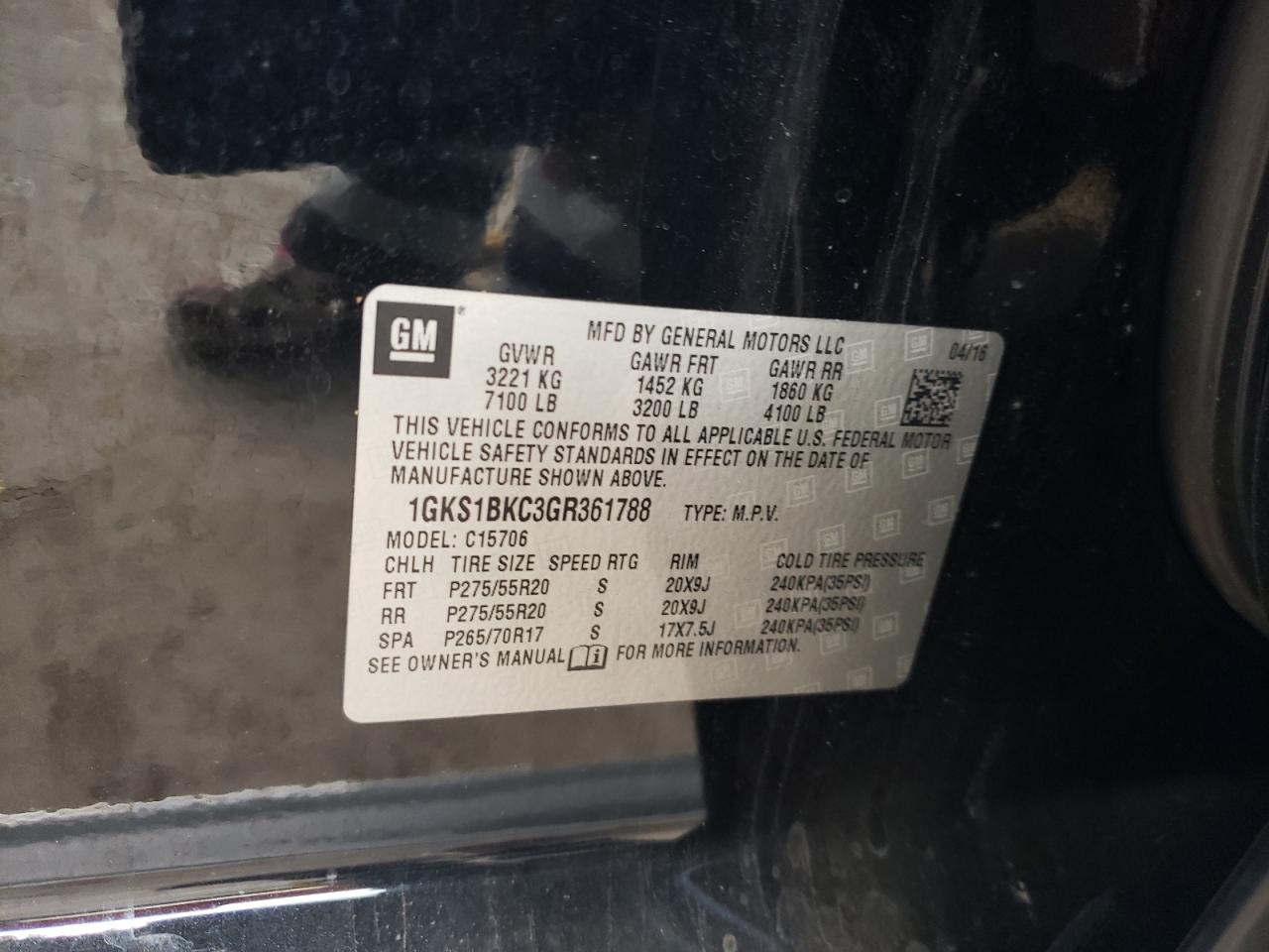 2016 GMC Yukon - Image 12