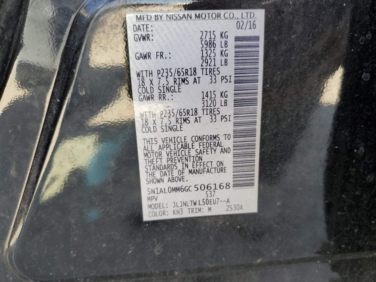 2016 Infiniti QX60 - Image 13