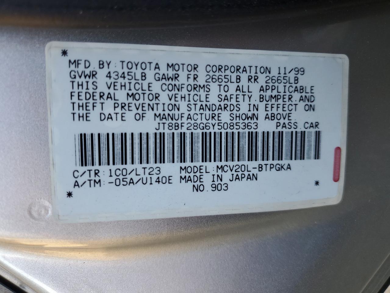 2000 Lexus ES - Image 12