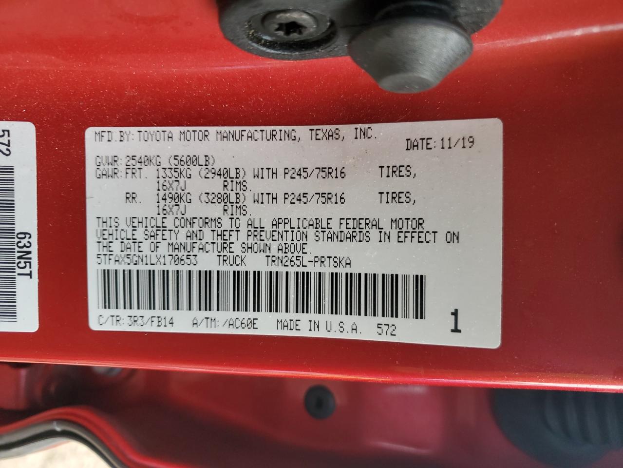 2020 Toyota Tacoma - Image 14