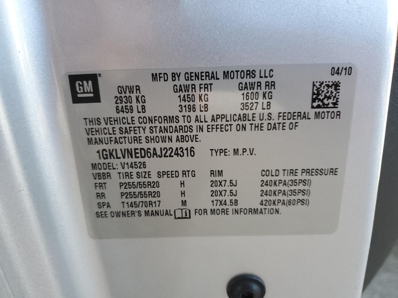 2010 GMC Acadia - Image 13