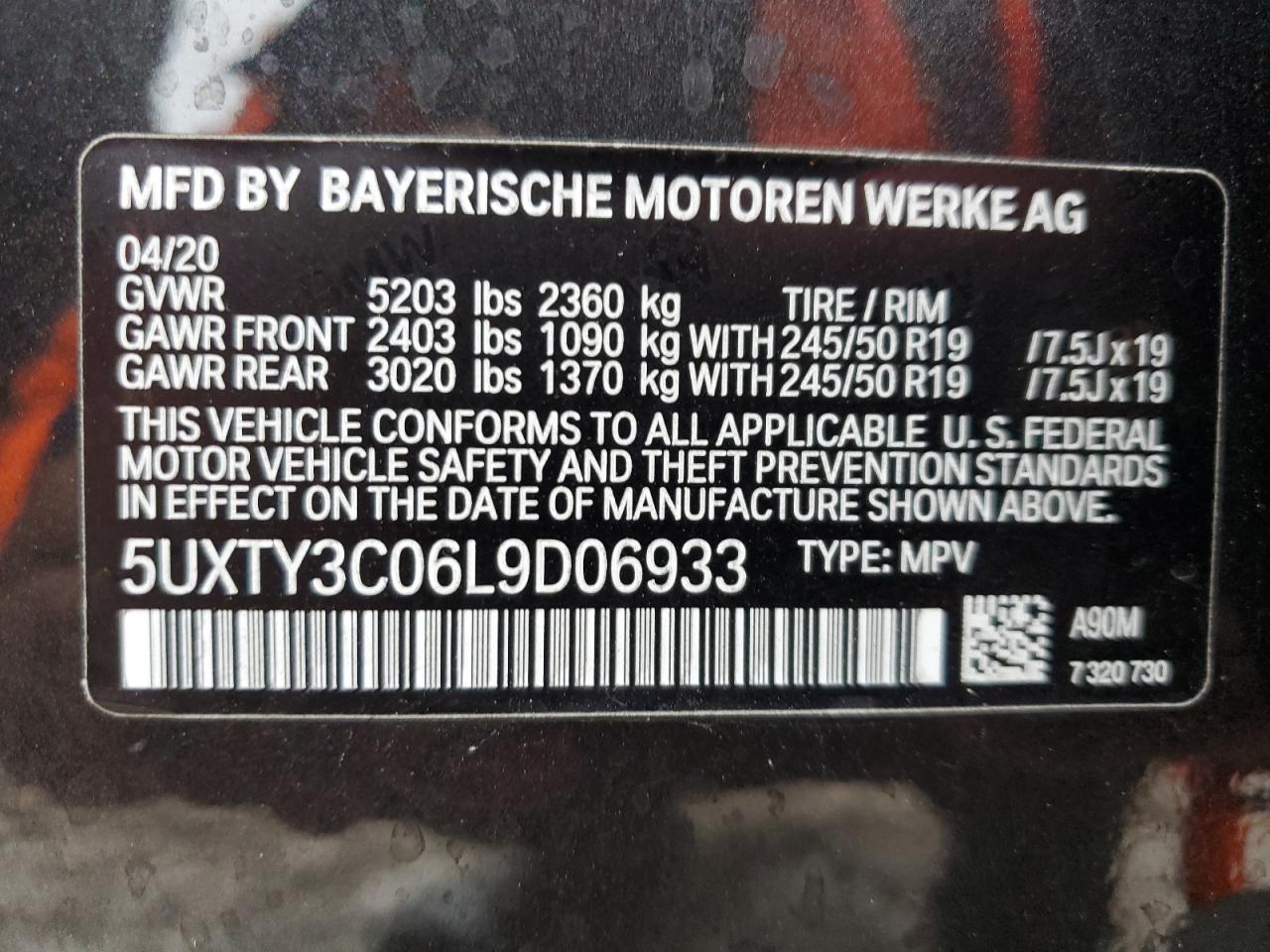 2020 BMW X3 - Image 13