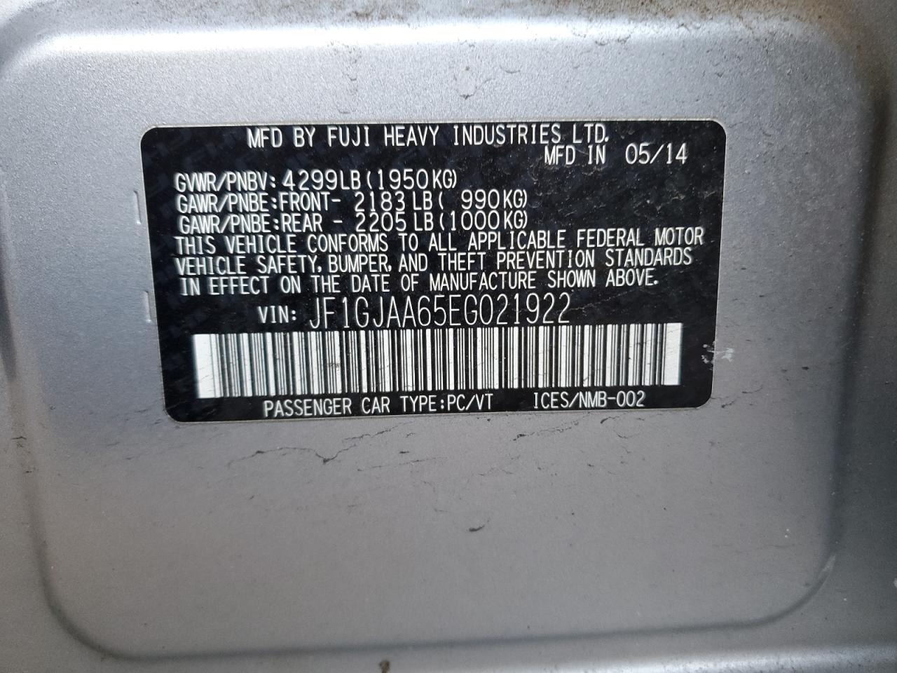 2014 Subaru Impreza - Image 12