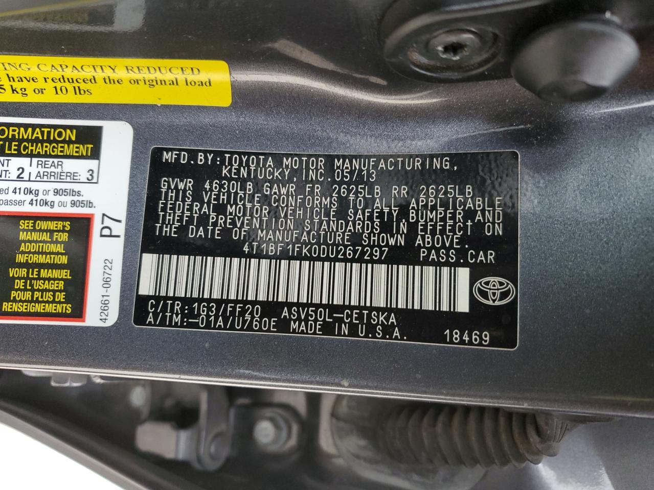 2013 Toyota Camry - Image 12