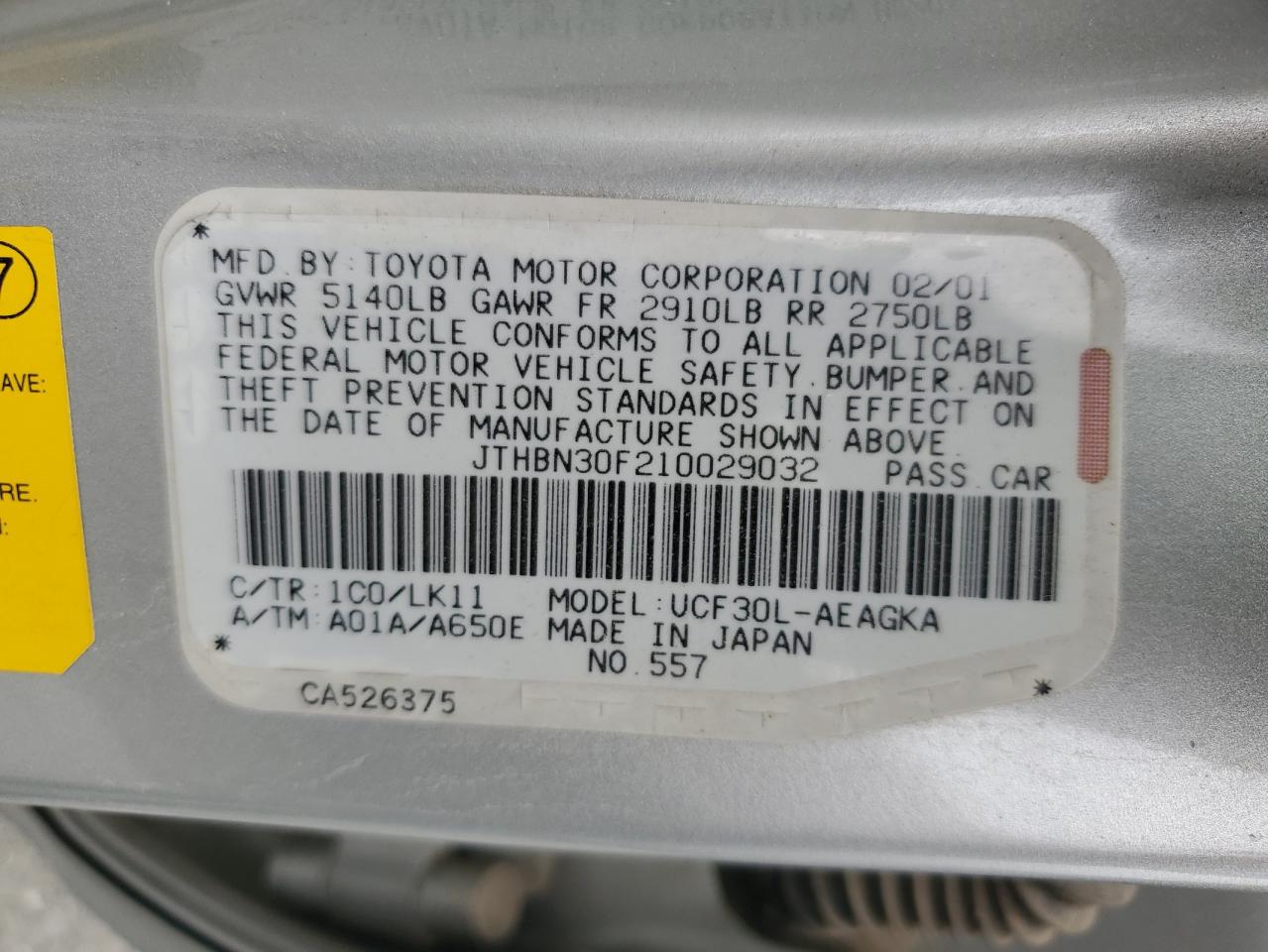2001 Lexus LS - Image 12