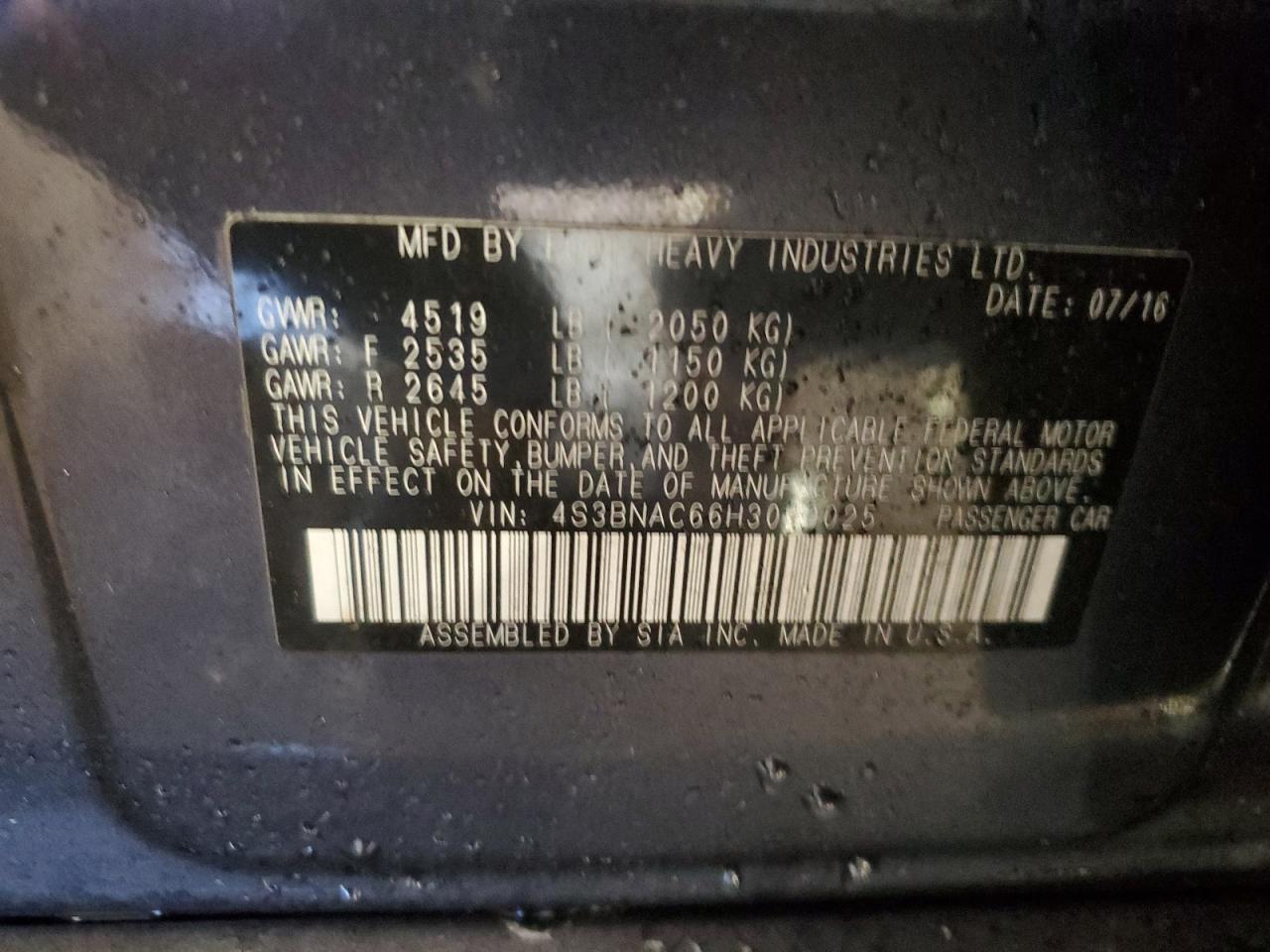 2017 Subaru Legacy - Image 12