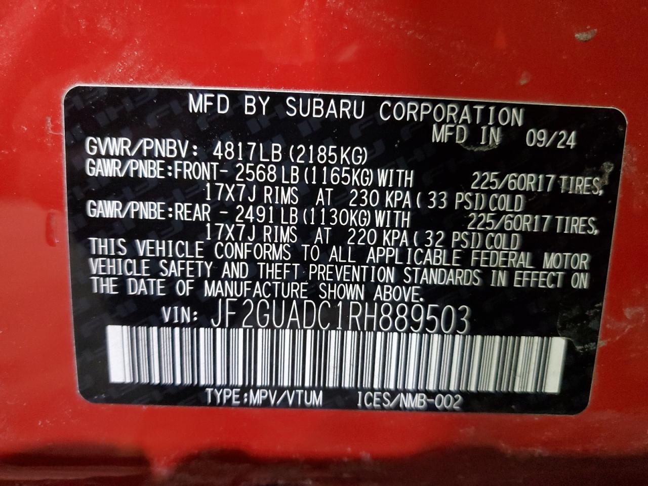 2024 Subaru XV - Image 15