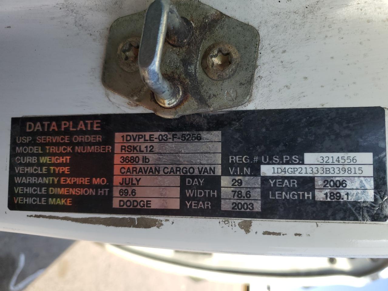 2003 Dodge Caravan - Image 13