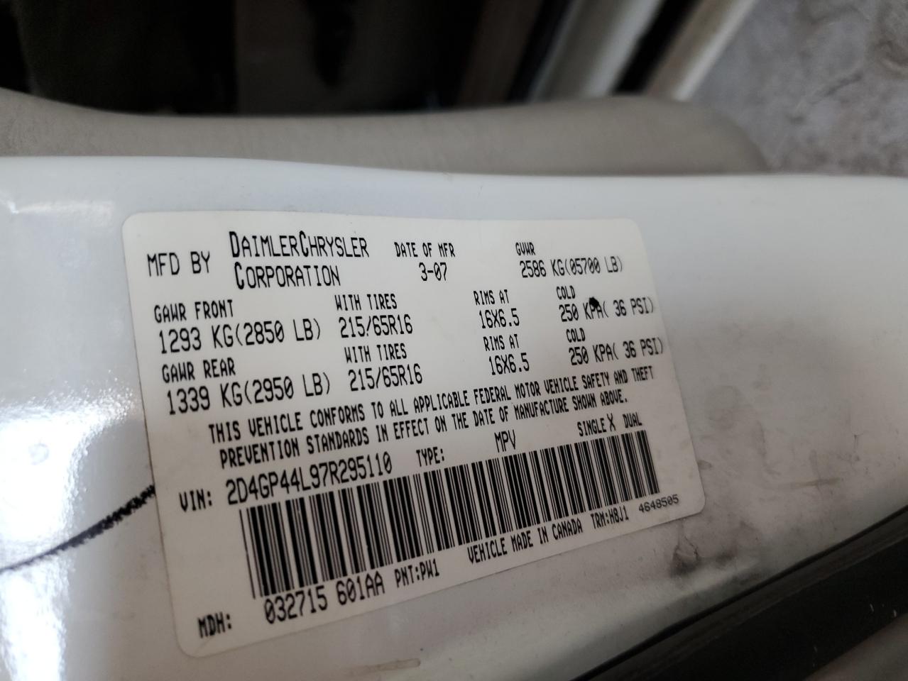 2007 Dodge Caravan - Image 15