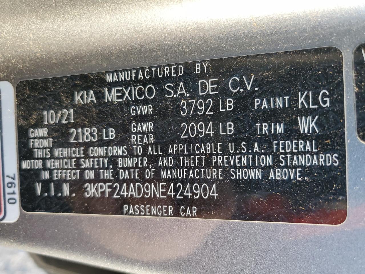 2022 Kia Forte - Image 12