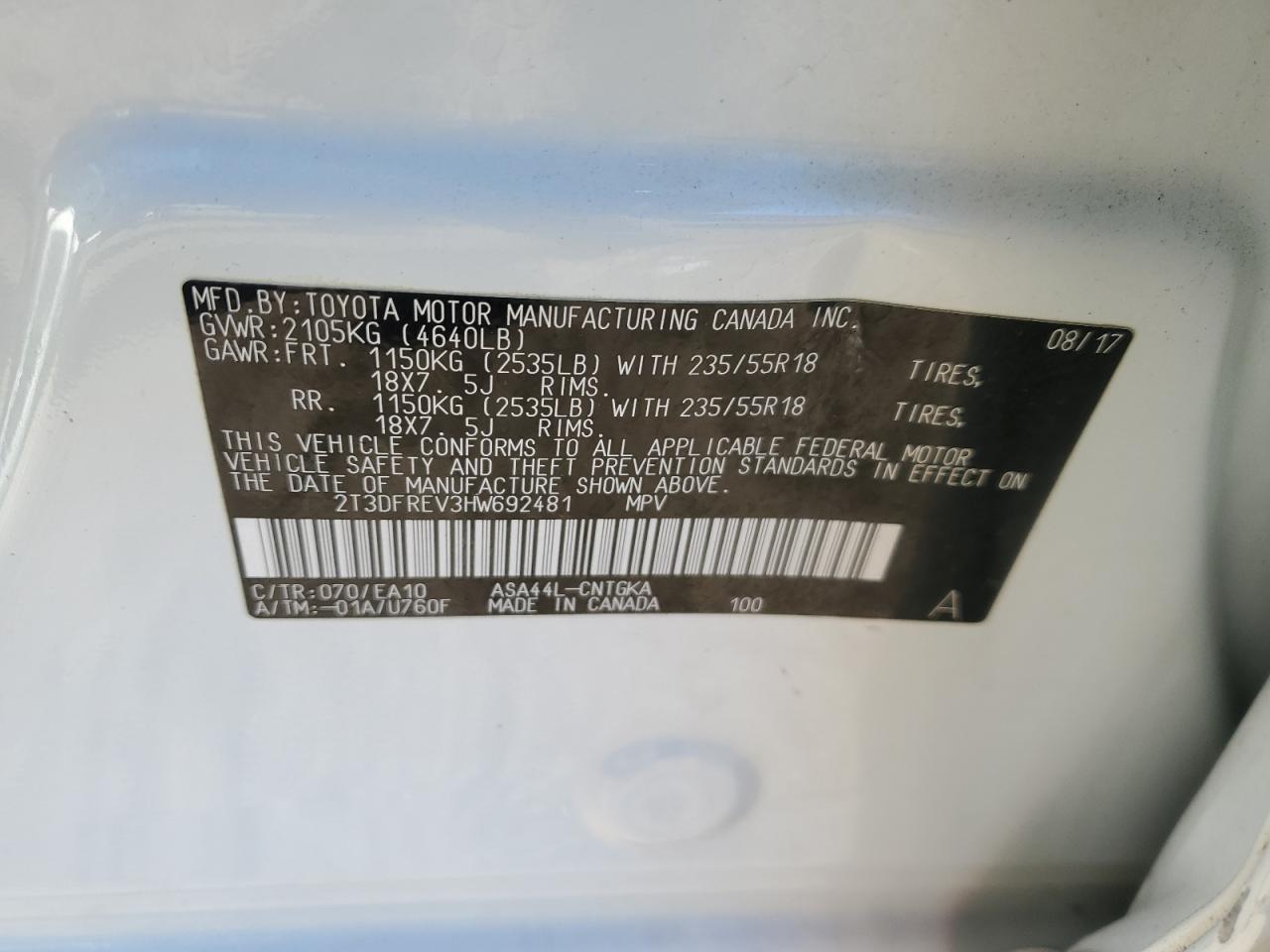 2017 Toyota RAV 4 - Image 15