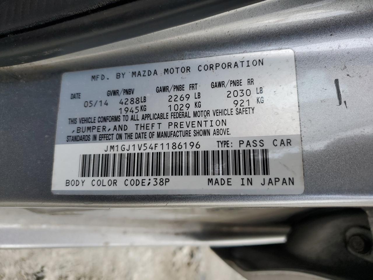 2015 Mazda 6 - Image 12