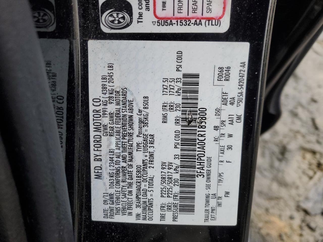 2012 Ford Fusion - Image 12