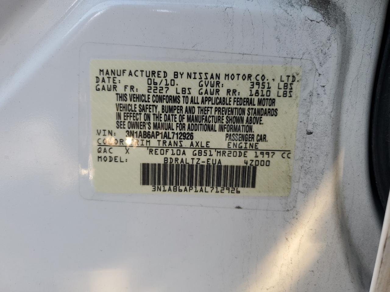 2010 Nissan Sentra - Image 12