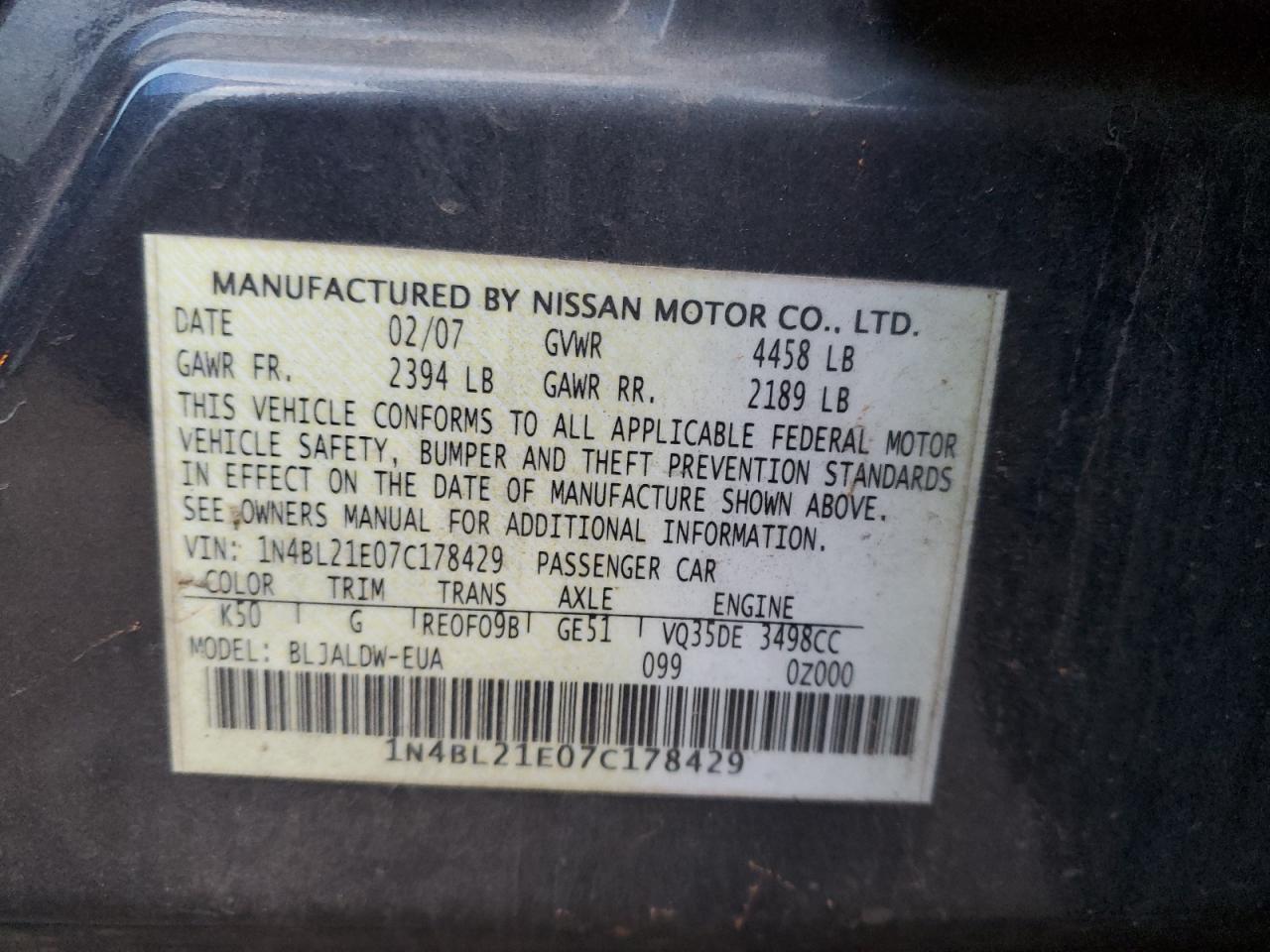 2007 Nissan Altima - Image 12