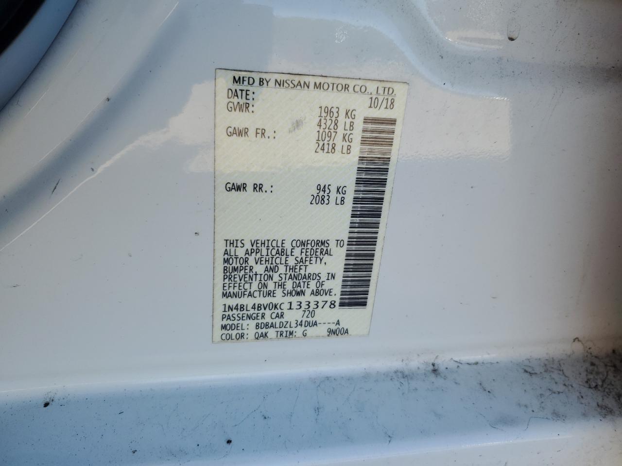 2019 Nissan Altima - Image 12