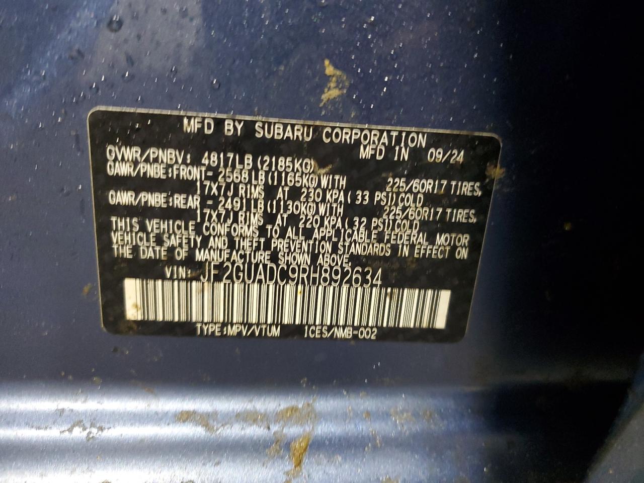 2024 Subaru XV - Image 15