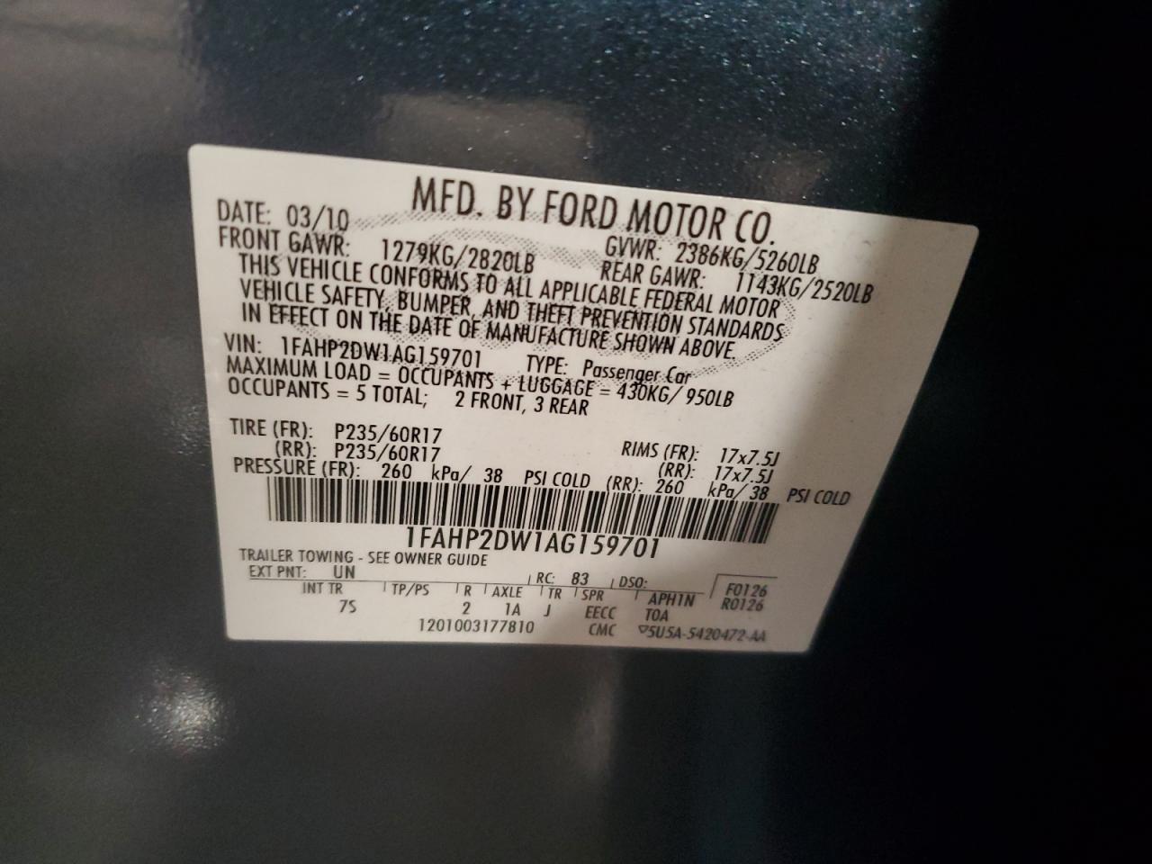 2010 Ford Taurus - Image 12