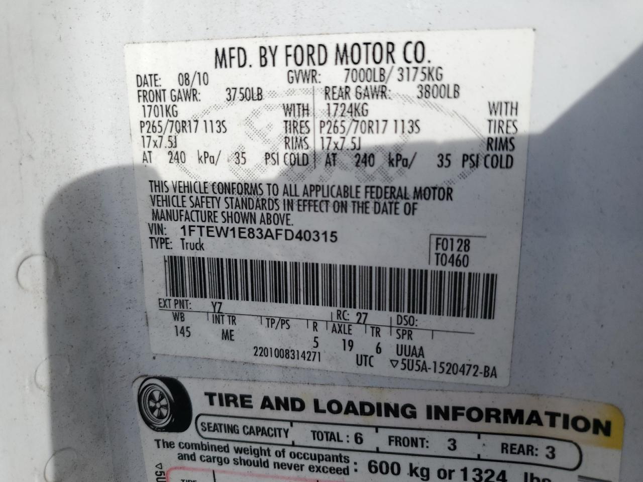 2010 Ford F-150 - Image 12