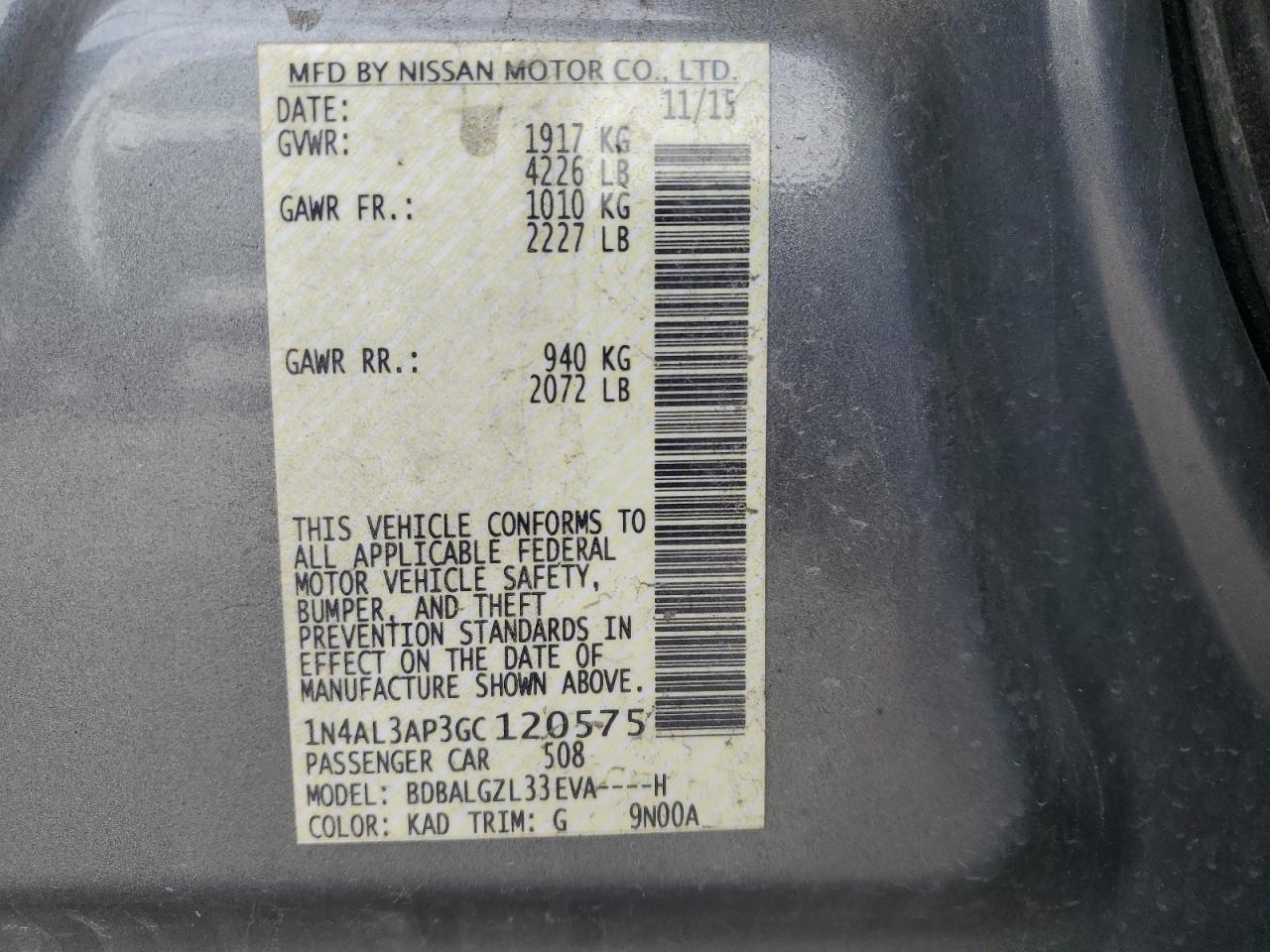 2016 Nissan Altima - Image 13