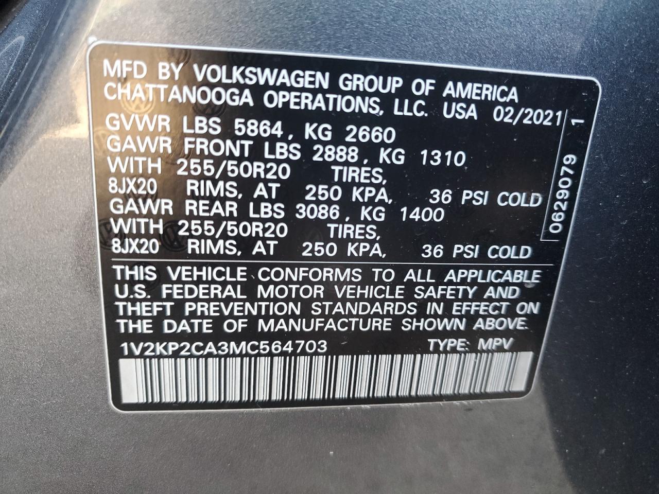 2021 Volkswagen Atlas - Image 13