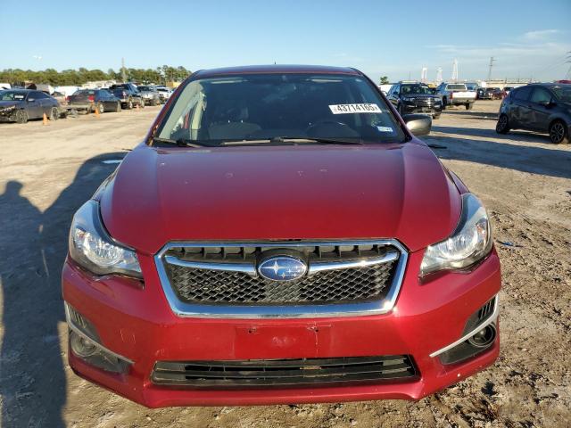  SUBARU IMPREZA 2015 Czerwony